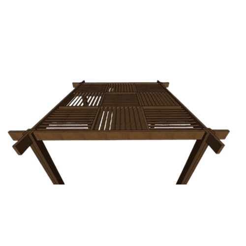Polyvinyl Chloride Outdoor Canopy 4x6 m, Brown Color | YT-43528096