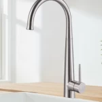 Kitchen Mixer, Matte Silver Color, Length 43.5 cm, Width 20 cm