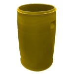 برميل نفايات بلاستيك مفتوح، سعة 220 لتر