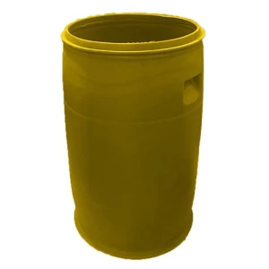 Plastic Drum 220 Litre Open Top, Yellow | AL-FURIDI FACTORY FOR PLASTIC INDUSTRIES