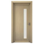 أبواب بريميوم بتصميم عصري، لون بيج، مقاس 235 × 115 سم، سمك 6 سم، موديل GD05