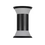 Outdoor LED Wall Mounted Light Fixture, 7x2 Watt, Black Color, Size 16.5x10 cm