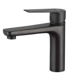 Black Washbasin Faucet Durable Stainless Steel Handle, 5 Years Warranty | Algafary Sanitary ware