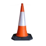 قمع مرور بقاعدة طول 75 سم، وزن 3.5 كجم