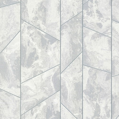 Italian Geometric Wall Covering 10m x 1.06m Gray, Model 83639 | Balbaid Decor Company