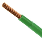 لفة سلك سعودي امريكي 600 فولت THHN/THWN مقاس 14 AWG، نحاس مجدول عزل PVC غلاف نايلون، لون اخضر | كابلات الشرقية 