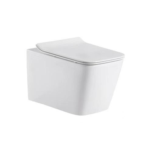 Wall-Hung Ceramic Toilet Round 18-24 cm White | Al Muhaidib Sanitary and Ceramic