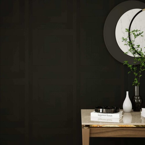 Geometric Wall Decoration 10mx50cm, Black Color | 