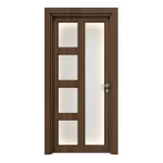 باب بريميوم مدخل فردي، لون بني غامق، مقاس 235×115 سم، سماكة 6 سم، رقم المنتج GPR07