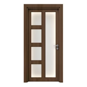 Premium Single Entrance Door 235x115 cm, 6 cm Thickness, Dark Brown | GPR07