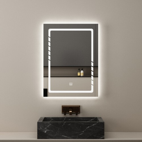 Rectangular Shape LED Reflector 60 × 80 cm, White-Yellow-Mix Light | Al Muhaidib Sanitary and Ceramic