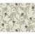 Italian Wallpaper Gray Color Floral Design, Size 10mx0.73m, Model 81161