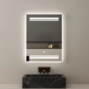 Rectangular Shape LED Wall Mirror 60 × 80 cm | Al Muhaidib Sanitary and Ceramic