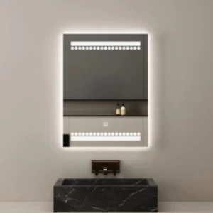 Rectangular Shape LED Wall Mirror 60 × 80 cm | Al Muhaidib Sanitary and Ceramic