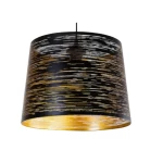 Ceiling Pendant with Decorations, black with gold color, Size 35x25 cm