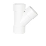 TEE PVC 45° Schedule 40 Chanal  Size 3 inch Height 232.00 mm Color White    