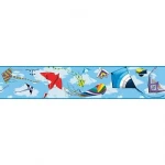 American wallpaper for youth and children, size 10 m x 0.53 m, multicolor, model GK8851BD 