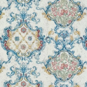 ورق جداري تصميم كلاسيك متعدد الألوان 10 م × 1.06 م، موديل 82855 | شركة بالبيد للديكور