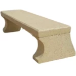 Concrete Chairs Reinforced Marble Shiny Without backrest Length 200 cm Width 55 cm Height  55 cm Color Beige