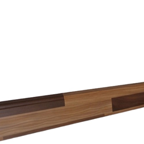Interior Skirting 240 × 8 cm Brown with Beige Color, Model 238 | 