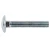 White Galvanized Carriage Bolt Round Head Square Neck,  Grade 4.8 Size 8 mm    DIN 603   