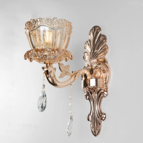 Hanging Gold Wall Light 14 cm Width, 12 cm Length | 4755