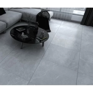 Matte Ceramic Tiles 60x60 cm, 11 mm Thick, Light Gray | Saudi Ceramics