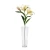  زهور صناعية ليلي، لون اصفر مع اخضر، ارتفاع 100 سم