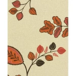 Wall decoration leaf-patterned design, size 10 m x 0.53 m, beige and orange color, model  20587
