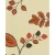 Wall decoration leaf-patterned design, size 10 m x 0.53 m, beige and orange color, model  20587