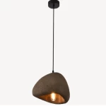 Metal Ceiling Pendant Modern Design, Dimensions 35x32x28 cm, brown color 