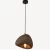 Metal Ceiling Pendant Modern Design, Dimensions 35x32x28 cm, brown color 