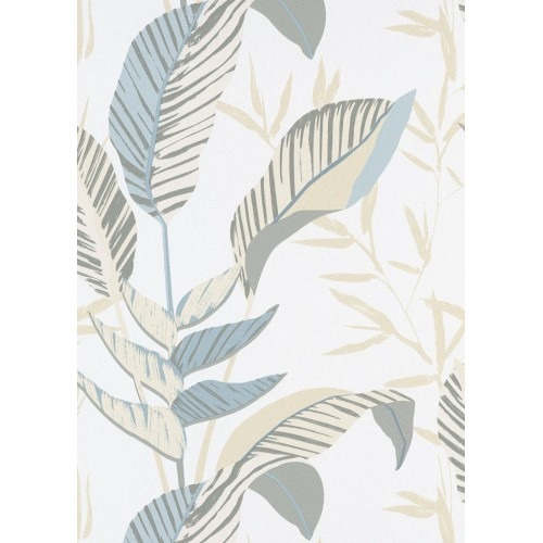German Wallpaper Leaf-Patterned 10×0.53 m Multicolor, Model 10332-07 | Balbaid Decor Company