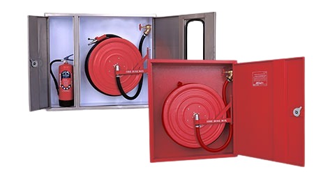 Fire Hose Rack Full Metal Door Model SF305AS 700x700 mm | Alsafi
