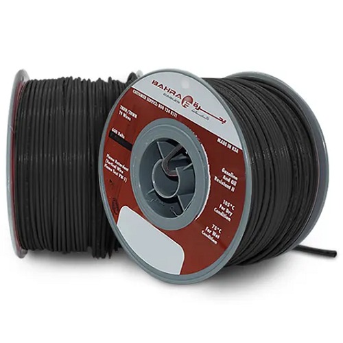 BAHRA 14 AWG THHN American Wire, 600V, Stranded Copper PVC Insulated, Black Color, Nylon Jacket.
