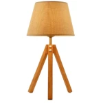 اباجورة تركي بأرجل خشب، ارتفاع 59 سم، قطر 30 سم ،لون بني