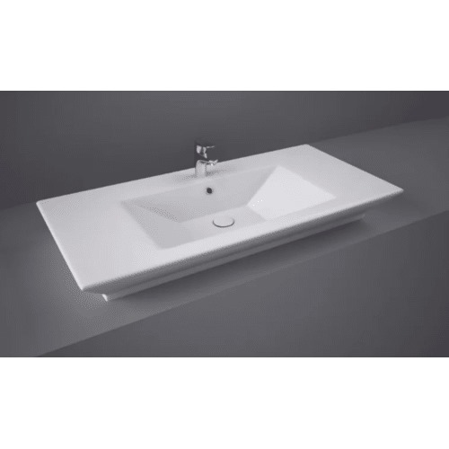 Countertop Washbasin 100x49 cm, Height 12 cm, Alpine White | RAK Ceramics