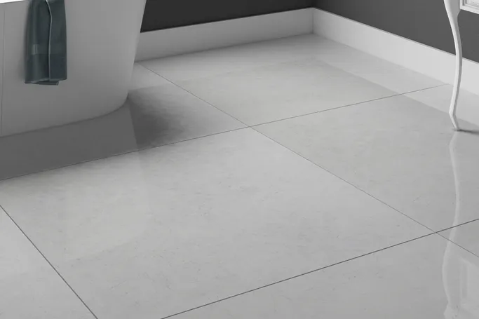 Polish Porcelain Tiles 120x120 cm, Grey Color, Novel Model | Abyat Company