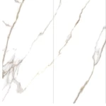 Fujian Glossy Porcelain Tiles Indoor Use for Floors, 9.5 mm Thickness, size 60 × 120 cm, Rectangular Shape
