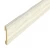 White Vinyl Polystyrene Baseboard, Dimensions 240x8 cm