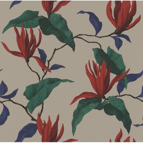 Floral Wallpaper 10m x 0.53m Dark Beige, Model 440430 | Balbaid Decor Company