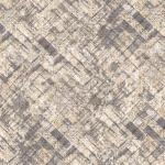 Patterned Wallpaper, Size 15.6m×106cm, beige with brown color 