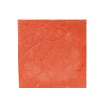 بلاط أسمنت تصميم صدف، لون أحمر، طول 40 سم × عرض 40 سم × سمك 4 سم | شركة الوسد الصناعية