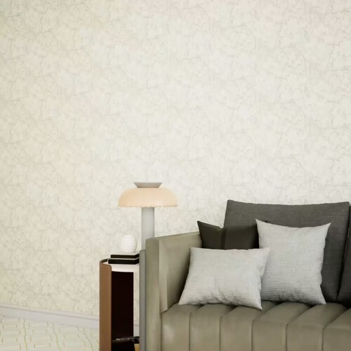 Floral Wall Covering Length 10 m Width 50 cm Beige Color | 5531