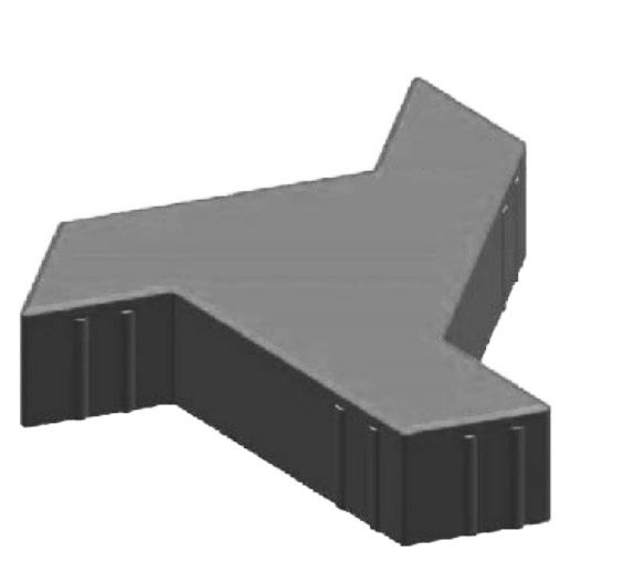 Interlock FAN PAVERS Pavement Flooring Tiles Multi-sizes, Gray Color | Opal United Factory For Concrete Products