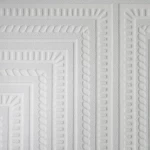 Wall decoration geometric design, size 10 m x 0.53 m, gray color, model 02060