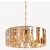 Crystal Chandelier Elegant Design, 32 cm Height, Size 101x63 cm, Gold Color