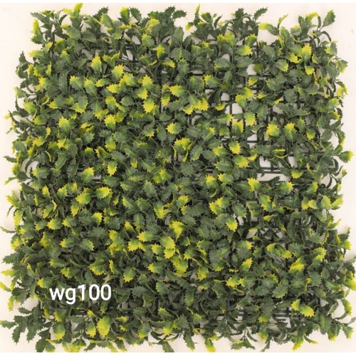Artificial Wall Plant 2D Green with Yellow, Model WG100 | Luxury line
