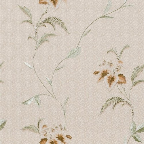 Floral Wallpaper Beige Color 10m x 1.06m Model 5921 | Balbaid Decor Company
