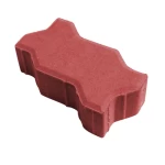 بلاط رصيف انترلوك يوني  براند الارمك  سمك  6 سم اللون احمر